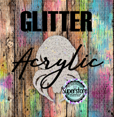 GLITTER Spider - With or Without Hole  - Sublimation Acrylic