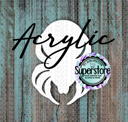 Clear Acrylic -  Spiderman -  With or Without Hole  - Sublimation Acrylic