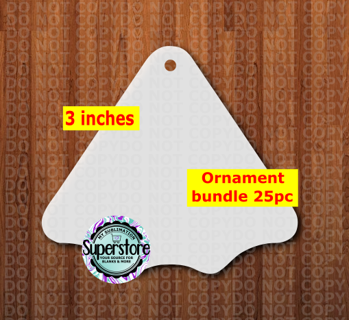 Spider web - WITH HOLE - ornament bundle price - MDF sublimation blanks