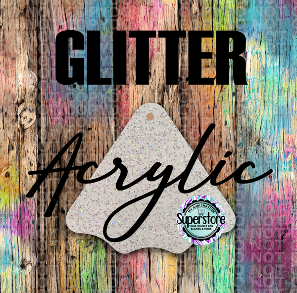 GLITTER Spider Web -  With or Without Hole  - Sublimation Acrylic