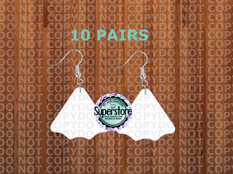 Spider web earrings - BULK PURCHASE 5 or 10pair - 1.5 inch or 2 inch - MDF Sublimation Blanks