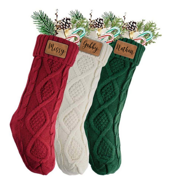 Knit stocking - great with our leather patches