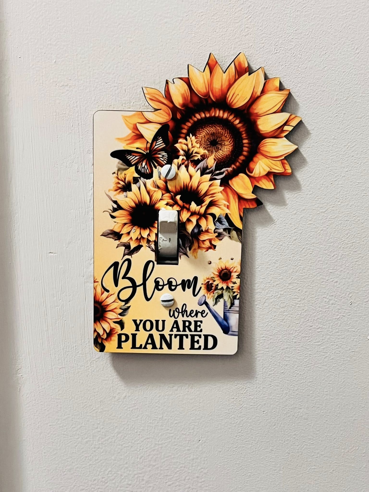 Digital Download - Sunflower light switch design - made for our blanks