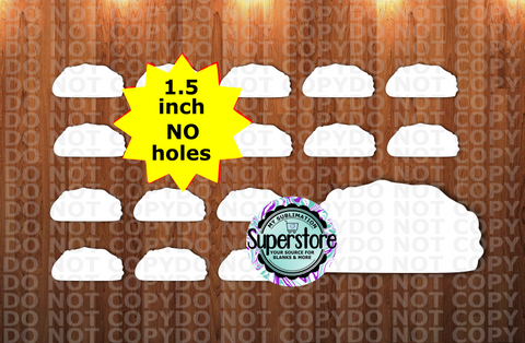 Taco - 10 or 20pc bundle - 1.5 or 2 inch size (great for badge reels & hairbow centers)