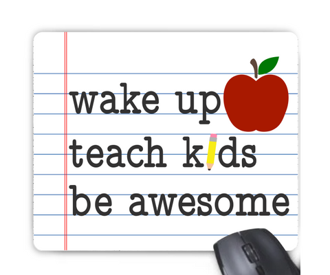 Digital Download - Teach mouse pad design - made for our blanks