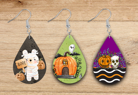 Digital Download - 3pc Halloween tear drop bundle - made for our blanks