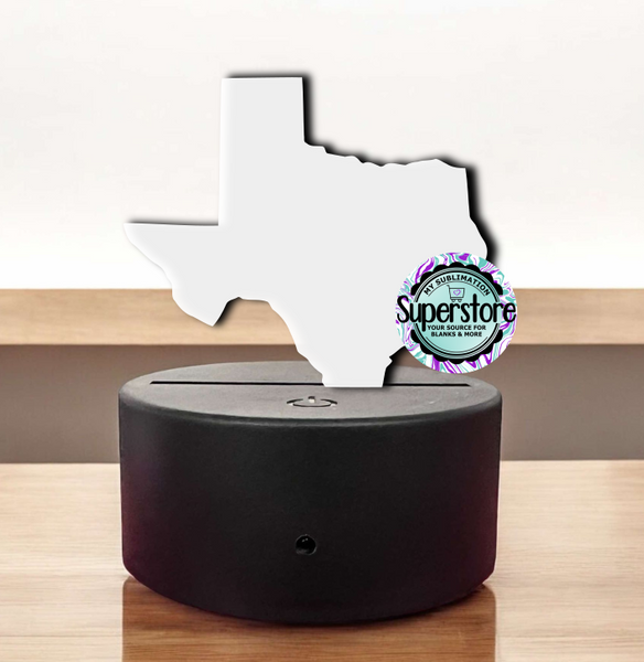 Acrylic Texas Light Base Blank  - Sublimation Acrylic
