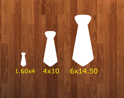 Tie - withOUT holes - Wall Hanger - 3 sizes to choose from -  Sublimation Blank  - 1 sided  or 2 sided options
