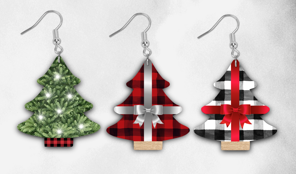 Digital Download - 3pc Tree plaid  bundle - made for our blanks
