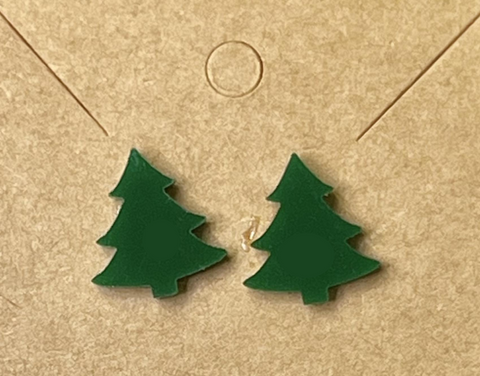 10 or 20 pair bulk buy - Tree acrylic .62 studs for earrings
