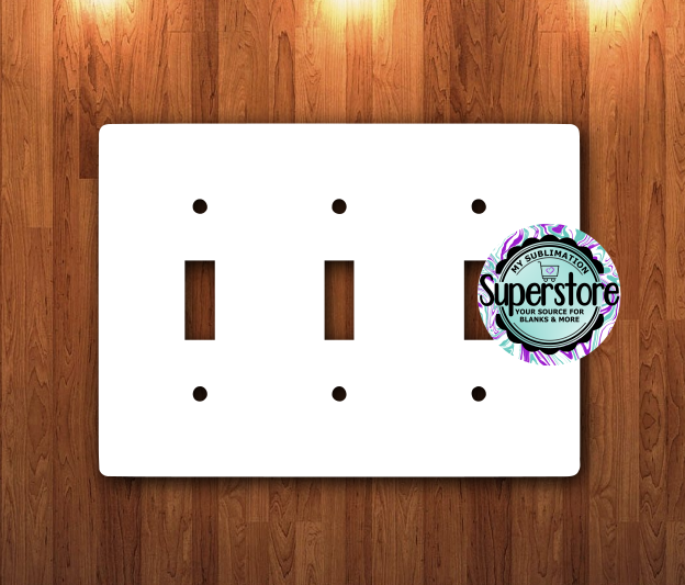 Triple Light Switch Cover - MDF Sublimation Blank