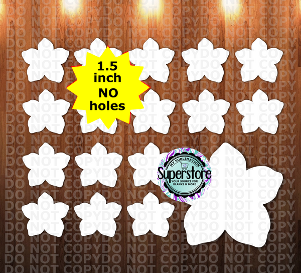 Tropical Flower - 10 or 20pc bundle - 1.5 or 2 inch size (great for badge reels & hairbow centers)