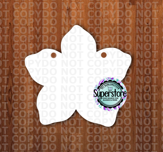 Tropical Flower - With or Without Hole - Sublimation Blank MDF