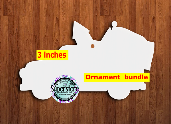 Patriotic Truck USA - With or Without Hole - bundle price - MDF sublimation blanks