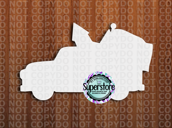 Patriotic Truck USA - With or Without Hole - Sublimation Blank MDF