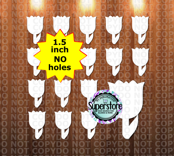 Tulip - 10 or 20pc bundle - 1.5 or 2 inch size (great for badge reels & hairbow centers)