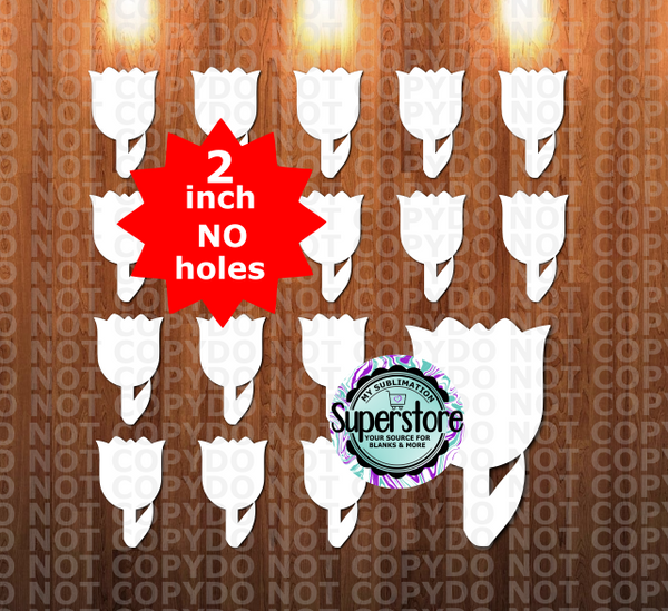 Tulip - 10 or 20pc bundle - 1.5 or 2 inch size (great for badge reels & hairbow centers)