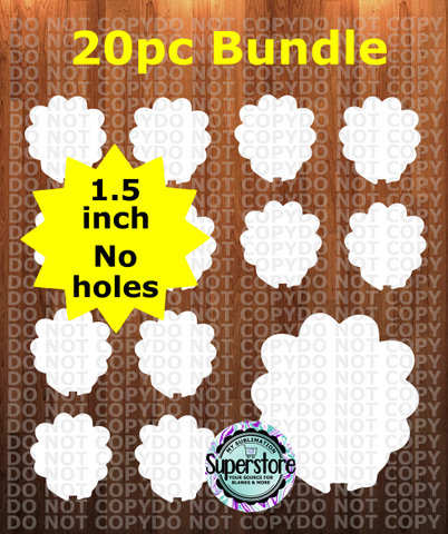 1.5 or 2 inch - Turkey MDF Sub - (great for badge reels & hairbow centers)