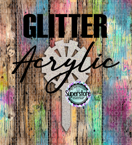 GLITTER - Windmill Garden Stake - Sublimation Acrylic