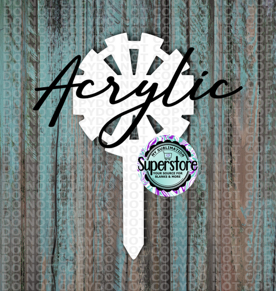 Clear Acrylic - Windmill Garden Stake - Sublimation Acrylic