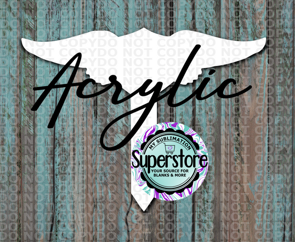 Clear Acrylic - Long Wing  Garden Stake - Sublimation Acrylic