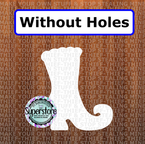 Witch boot - withOUT holes - Wall Hanger - 5 sizes to choose from - Sublimation Blank