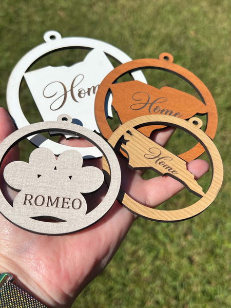 North Carolina Home State WOOD & Sublimation Combo (3 sizes to choose from)