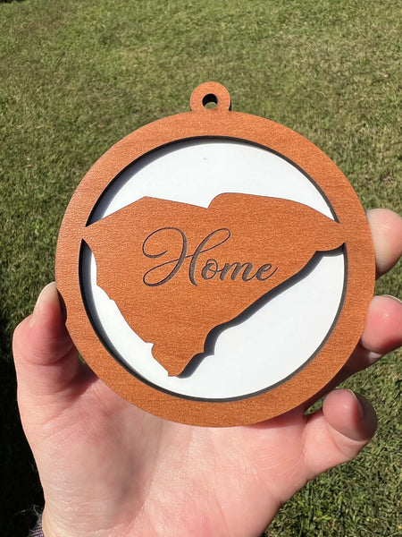 South Carolina Home State WOOD & Sublimation Combo (3 sizes & 4 wood colors)