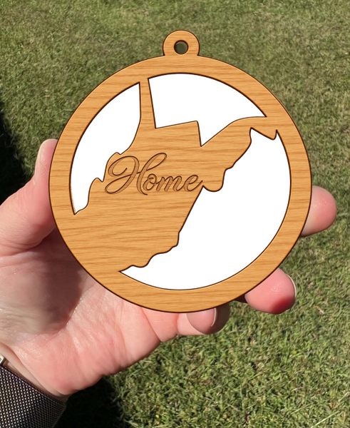 West Virginia Home State WOOD & Sublimation Combo (3 sizes & 4 wood colors)