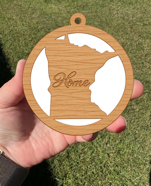 Minnesota Home State WOOD & Sublimation Combo (3 sizes & 4 wood colors)