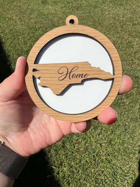 North Carolina Home State WOOD & Sublimation Combo (3 sizes to choose from)