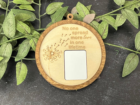 Engraved & sublimation wood ornament  - 3 layers
