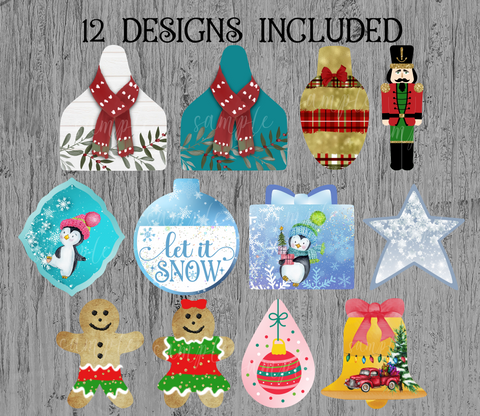(Instant Print) Digital Download -  12pc Christmas bundle - made for our sublimation blanks