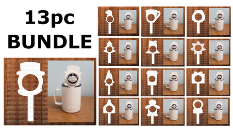 13PC bundle Coffee Pod with stick - Single sided only