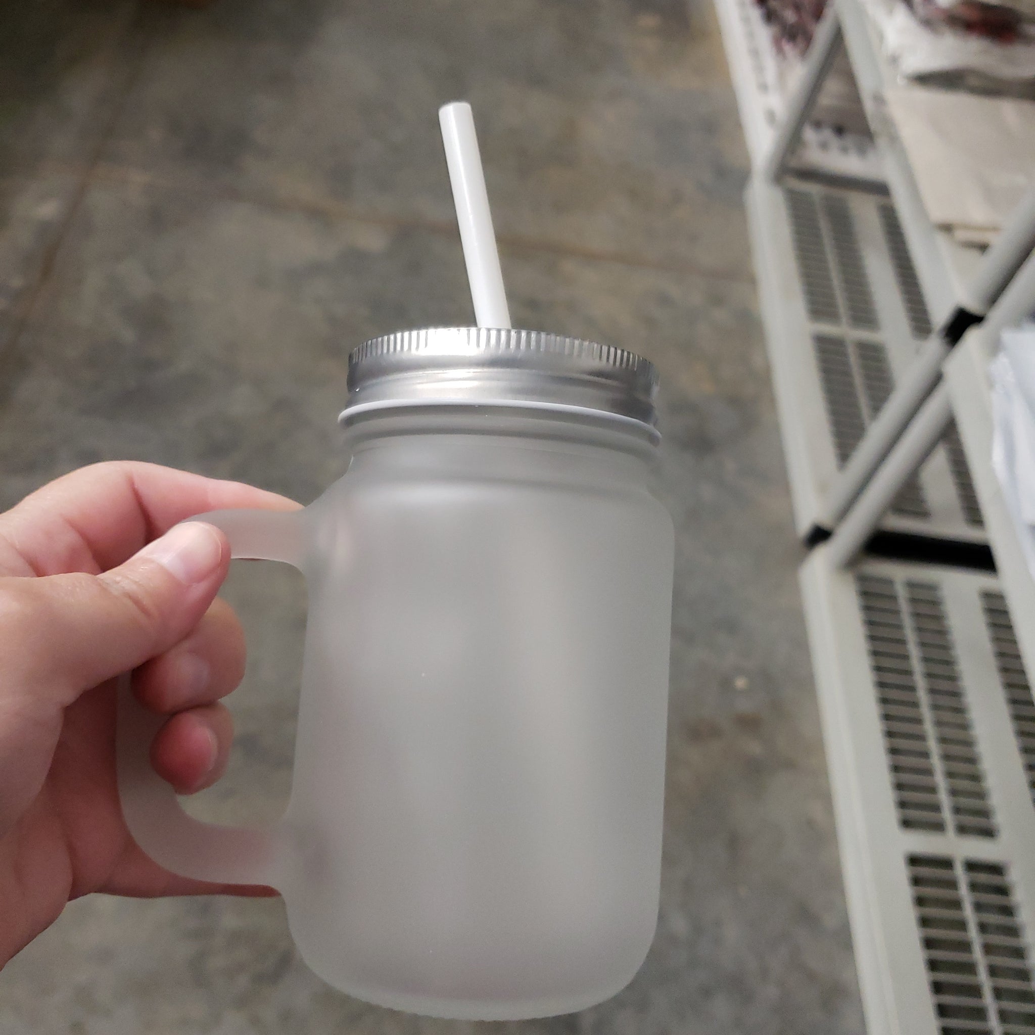 Frosted mason jar for sublimation