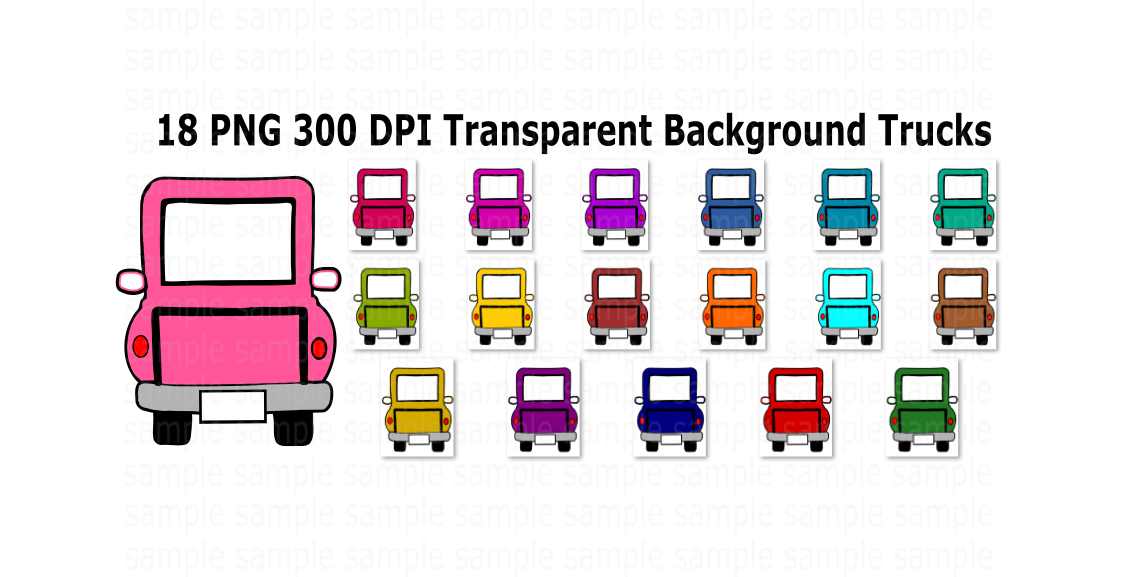 (Instant Print) Digital Download - 18pc truck bundle