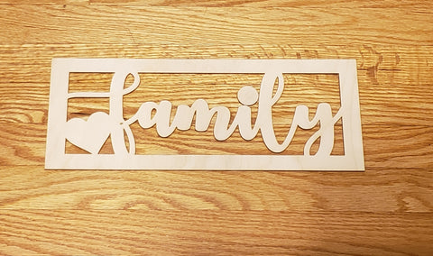 Family Wood Blank For Painting