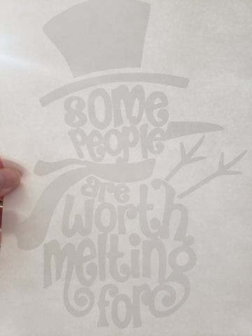 Some people are worth melting for screen print
