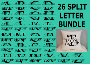 (Instant Print) Digital Download - Split 26 letter bundle - Made for our blanks