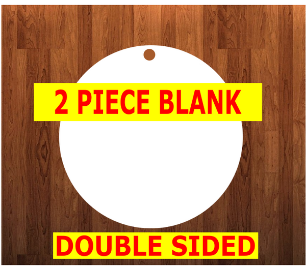 4x4 Round with hole -  Sublimation Blank MDF Single and double sided