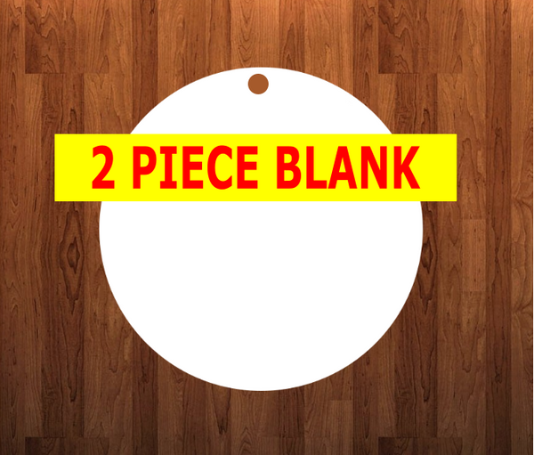 4x4 Round with hole -  Sublimation Blank MDF Single and double sided