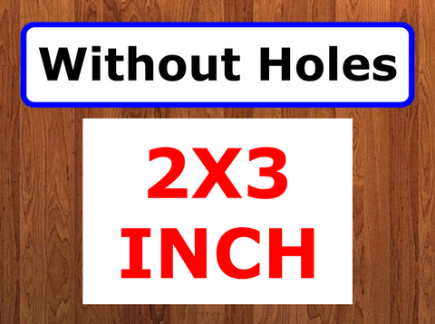 NO HOLES - 10pc Square corners 2x3 rectangle - Sublimation Blanks