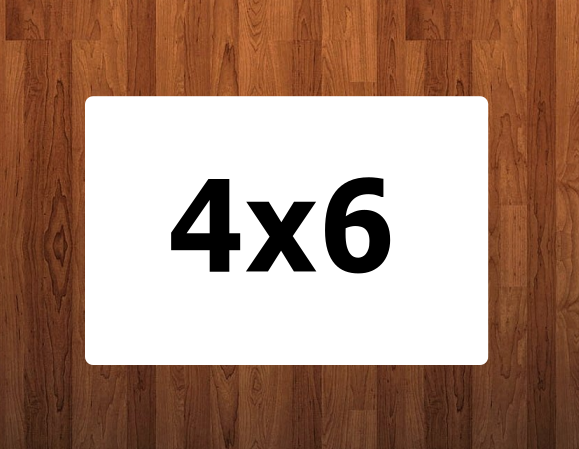 4x6 Rectangular 4x6 Rounded corners rectangle - WithOUT holes – My Sublimation Superstore