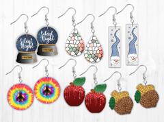 (Instant Print) Digital Download -Dirty bag special 6pc earring bundle - made for our sublimation blanks