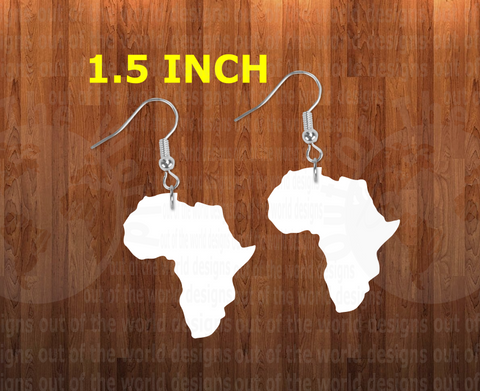 Africa earrings size 1.5 inch - BULK PURCHASE 10pair