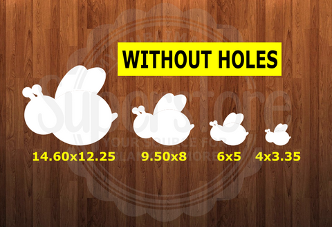 WithOUT holes - Bee - 4 sizes to choose from -  Sublimation Blank  - 1 sided  or 2 sided options