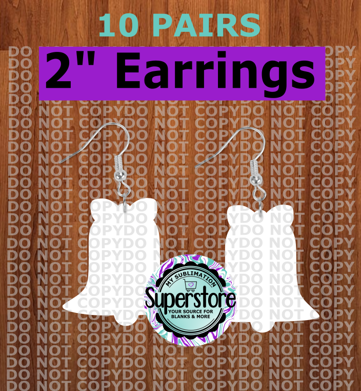 Bell earrings size 2 inch - BULK PURCHASE 10pair