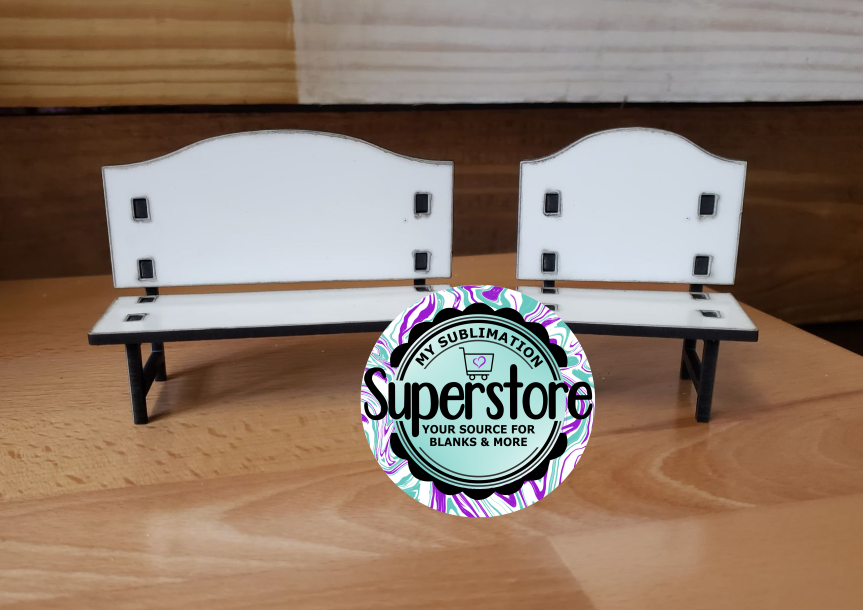 Bench or chair rounded top - Sublimation Blank