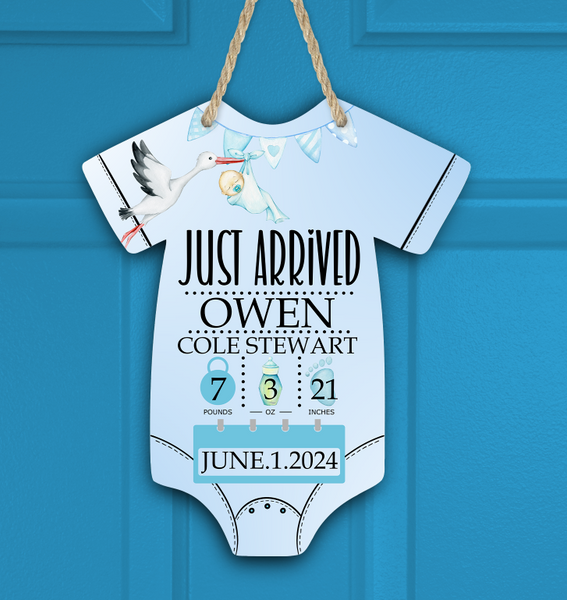 Digital Download - 2pc baby body suit birth annoucement design bundle  - made for our blanks