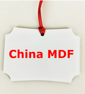 Double sided - Berlin shape - MDF 10pc ornament bundle (China Blank) ready to ship